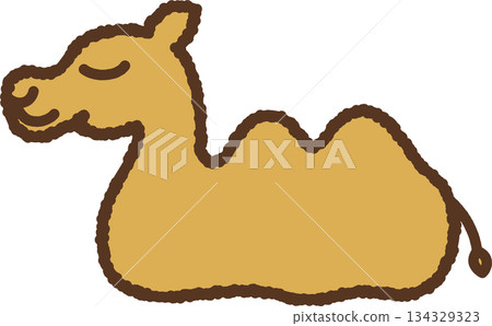 Hand-drawn animal icon illustration: Camel Hand-drawn animal icon illustration: Camel 134329323
