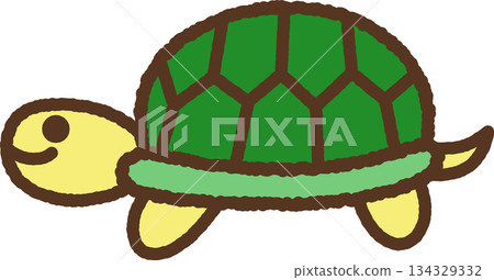 手繪動物圖示插圖:烏龜 手繪動物圖示插圖:烏龜 134329332