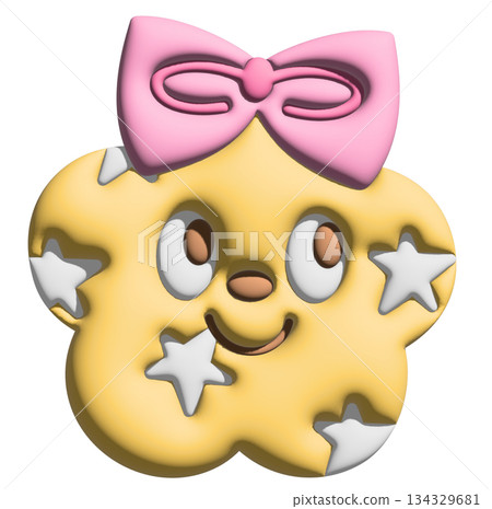 3D smiling yellow flower wearing pink ribbon for model, inflated merchandise, plant, tree, nature, garden, floral print, decoration, cartoon character, mascot, cute patch, brooch, sticker, brand label 3D smiling yellow flower wearing pink ribbon for model, inflated merchandise, plant, tree, nature, garden, floral print, decoration, cartoon character, mascot, cute patch, brooch, sticker, brand label 134329681