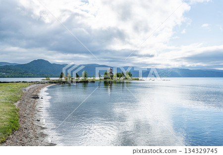 北海道洞爺町的浮禦堂及洞爺湖周邊景色 134329745