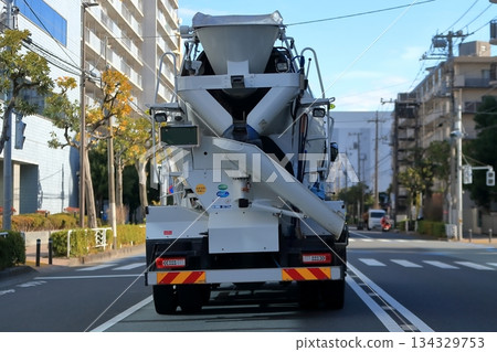 Image of agitator truck (concrete mixer truck) Image of agitator truck (concrete mixer truck) 134329753