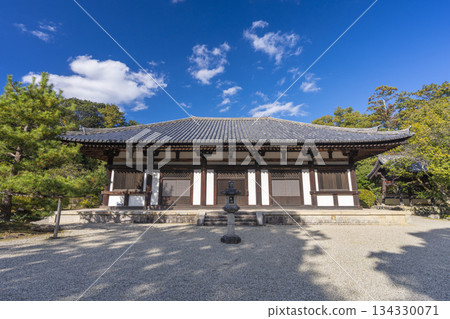 Akishino-dera Temple Main Hall Autumn leaves season 134330071