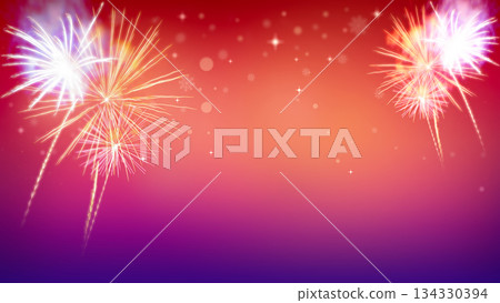 fireworks light up on the sky, dazzling scene fireworks light up on the sky, dazzling scene 134330394
