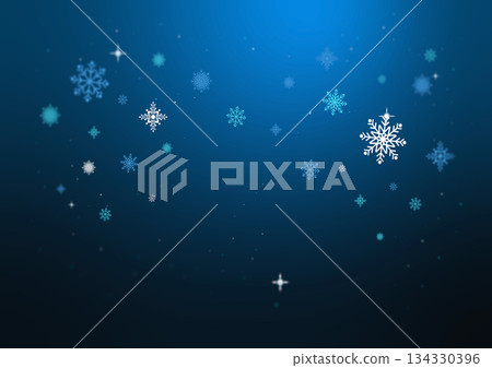 blue snowflakes on blue background 134330396