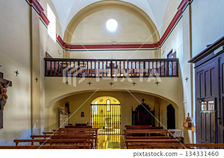 Interior of the Abbey of Xavier, Javier, Navarre, Spain. Interior of the Abbey of Xavier, Javier, Navarre, Spain. 134331460