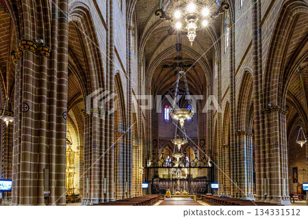 Interior of the Cathedral Saint Mary in Pamplona, Navarre, Spain Interior of the Cathedral Saint Mary in Pamplona, Navarre, Spain 134331512