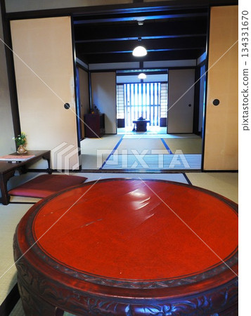 Nara Prefecture, Naramachi Lattice House, a Japanese-style room with depth, November 134331670