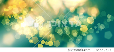 Blur bokeh, blurred image of green nature abstract background from christmas tree and sunbeam Blur bokeh, blurred image of green nature abstract background from christmas tree and sunbeam 134332327