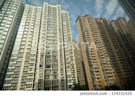 Cityscape with skyscrapers 134332428