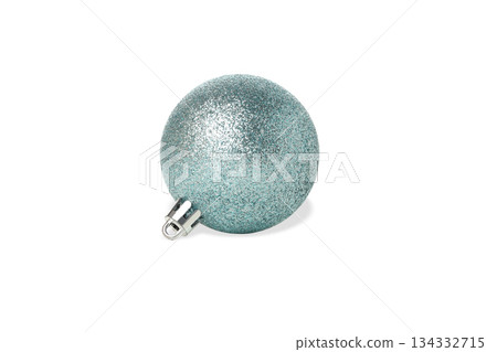 Teal ornament for Christmas tree decor, on white, PNG Teal ornament for Christmas tree decor, on white, PNG 134332715