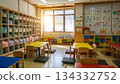幼兒園教室背景 134332752