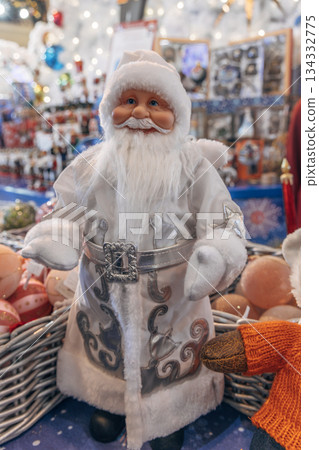 Traditional Christmas souvenir nutcrackers sold on Christmas market Traditional Christmas souvenir nutcrackers sold on Christmas market 134332775