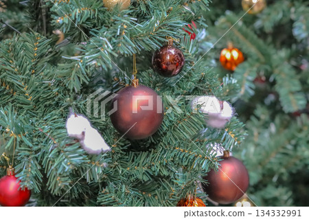 Dec 6 2025 Glittering Christmas Balls Brighten Holiday Tree Decor 134332991