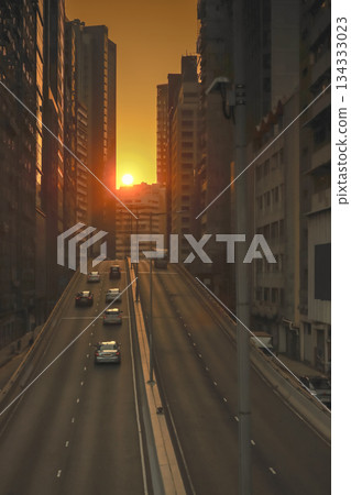 Dec 6 2025 Solar Alignment Creates Stunning View in Hong Kong Dec 6 2025 Solar Alignment Creates Stunning View in Hong Kong 134333023