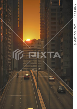 Dec 6 2025 Solar Alignment Creates Stunning View in Hong Kong Dec 6 2025 Solar Alignment Creates Stunning View in Hong Kong 134333027