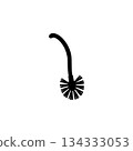 toilet brush silhouette icon cleaning tool travel bathroom accessory illustration toilet brush silhouette icon cleaning tool travel bathroom accessory illustration 134333053
