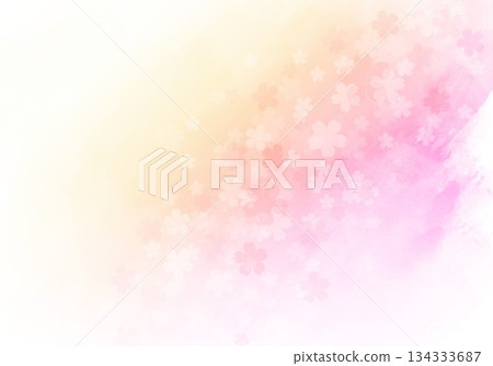 Watercolor abstract background with small floral pattern 134333687