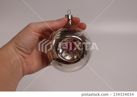 Christmas Tree Glass Ball With Hand Painting Christmas Tree Glass Ball With Hand Painting 134334034