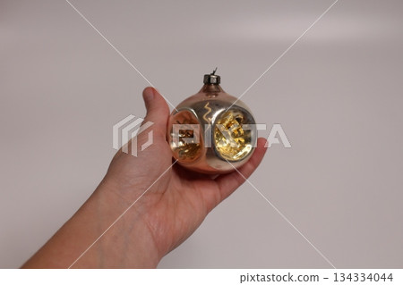Antique Soviet glass toys for a Christmas tree Antique Soviet glass toys for a Christmas tree 134334044