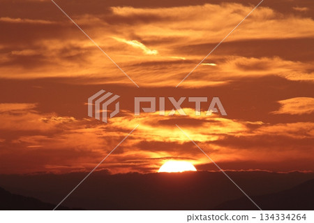 Sunset over the mountains Sunset over the mountains 134334264