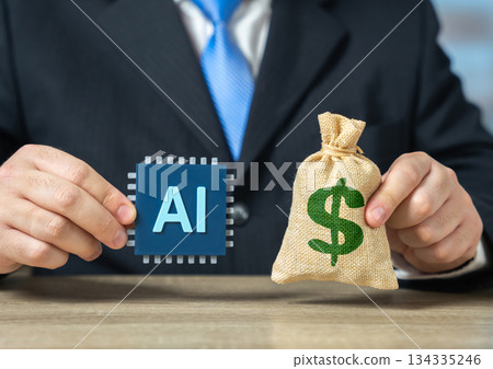 Investments in the development of AI microchips. Profit from the implementation of AI in business. Semiconductor race, performance growth and strategic returns from advanced computing hardware. Investments in the development of AI microchips. Profit from the implementation of AI in business. Semiconductor race, performance growth and strategic returns from advanced computing hardware. 134335246