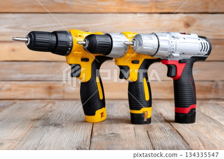 Cordless drills and screwdrivers for home repair Cordless drills and screwdrivers for home repair 134335547