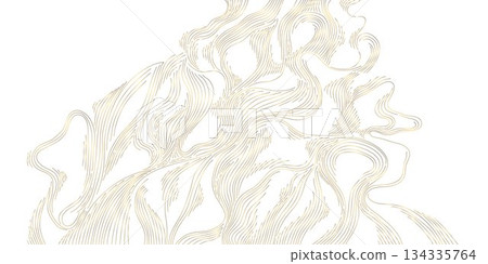 Elegant vector abstract golden wave background, smooth lines and soft gradients, luxurious flowing design. Modern presentations, packaging, banners, premium templates Elegant vector abstract golden wave background, smooth lines and soft gradients, luxurious flowing design. Modern presentations, packaging, banners, premium templates 134335764