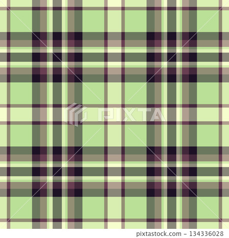 October fabric background seamless, nostalgic texture vector textile. Production tartan plaid check pattern in pastel and light colors. 134336028