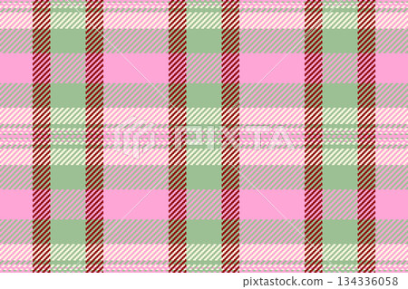 A seamless plaid pattern in pink, green, red, and white, with a classic woven texture. Use for background, design, fabric, crafts, and traditional themes. A seamless plaid pattern in pink, green, red, and white, with a classic woven texture. Use for background, design, fabric, crafts, and traditional themes. 134336058