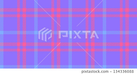 Graph vector texture fabric, simplicity background seamless plaid. Site tartan textile check pattern in indigo and pink colors. 134336088