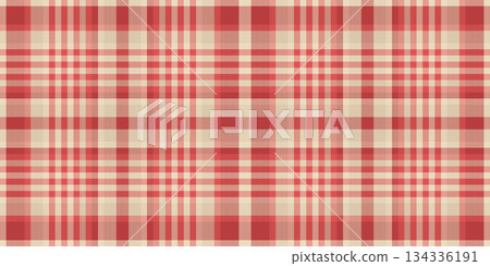 Warmth fabric texture tartan, platform vector seamless textile. Professional pattern background check plaid in light and red colors. 134336191