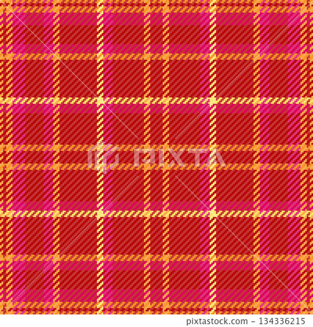 Detailed fabric texture with a traditional tartan pattern in vibrant hues. Ideal for backgrounds, textiles, creative designs, evoking warmth and classic style. Detailed fabric texture with a traditional tartan pattern in vibrant hues. Ideal for backgrounds, textiles, creative designs, evoking warmth and classic style. 134336215