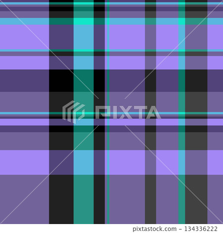 Christmas card fabric texture background, poster tartan seamless textile. Goose foot check plaid vector pattern in indigo and teal colors. Christmas card fabric texture background, poster tartan seamless textile. Goose foot check plaid vector pattern in indigo and teal colors. 134336222