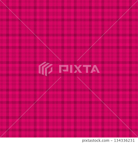 Industrial seamless check plaid, indoor background textile tartan. 40s vector texture pattern fabric in pink color. Industrial seamless check plaid, indoor background textile tartan. 40s vector texture pattern fabric in pink color. 134336231
