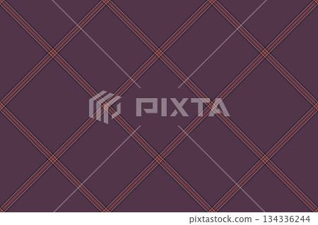 Elegant plaid pattern in deep aubergine with warm orange accents. Perfect for backgrounds, textiles, or adding a touch of cozy sophistication to your designs. Elegant plaid pattern in deep aubergine with warm orange accents. Perfect for backgrounds, textiles, or adding a touch of cozy sophistication to your designs. 134336244