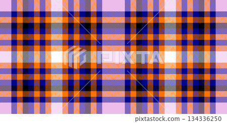 Summertime tartan check fabric, decoration vector plaid texture. Cover textile background pattern seamless in blue and bright colors. Summertime tartan check fabric, decoration vector plaid texture. Cover textile background pattern seamless in blue and bright colors. 134336250