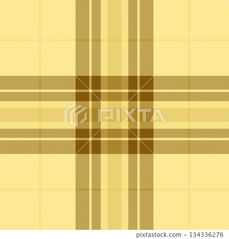 Detailed tartan pattern in shades of golden yellow and brown. Ideal for backgrounds, textiles, or design projects. A classic, versatile, and timeless texture. 134336276