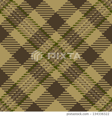 Many check tartan plaid, multicultural pattern textile texture. Window seamless fabric background vector in amber and dark colors. 134336322