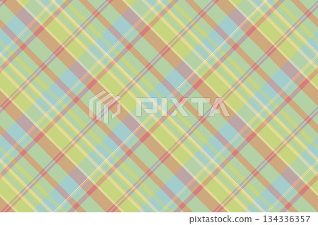 Craft plaid vector seamless, fibre background check fabric. Plain pattern texture tartan textile in light and orange colors. Craft plaid vector seamless, fibre background check fabric. Plain pattern texture tartan textile in light and orange colors. 134336357