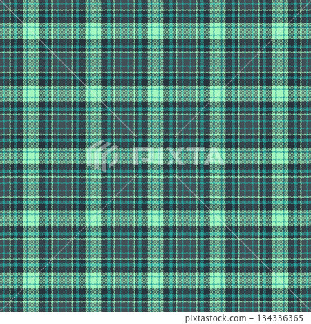 British plaid textile check, tissue pattern vector fabric. Flowing tartan seamless background texture in dark and green colors. 134336365