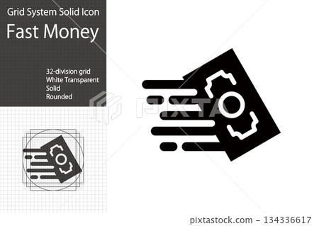 Fast money, quick payment icon, financial technology, investors' funds aiming for profits through quick transactions Fast money, quick payment icon, financial technology, investors' funds aiming for profits through quick transactions 134336617