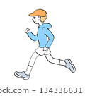 奔跑的男孩（側身） 134336631