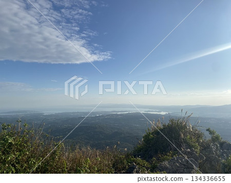 沖繩縣名護市勝羽山自然風光 | 沖繩本島北部風景照片，您可以在這裡享受健行和森林漫步 134336655