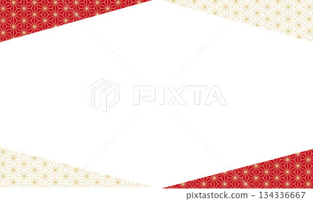 Simple Japanese style New Year frame background Simple Japanese style New Year frame background 134336667