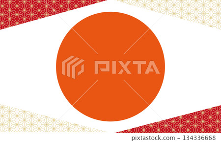 Simple Japanese style New Year frame background Simple Japanese style New Year frame background 134336668