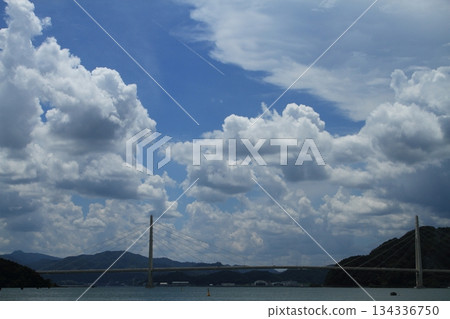 Clouds floating in the sea Clouds floating in the sea 134336750