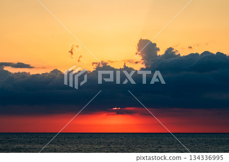 靜岡縣前崎市前崎長灘景色 134336995