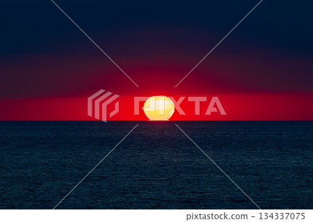 靜岡縣前崎市前崎長灘景色 134337075