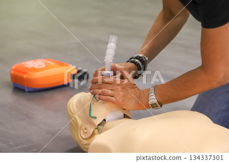 first aid course - company safety - cardiac massage - Basic Life Support 134337301