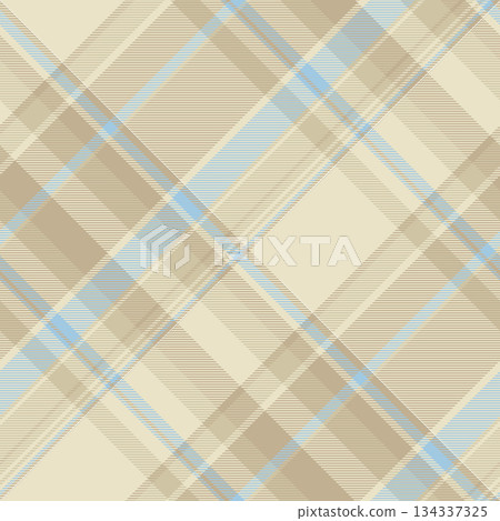 Elegant plaid pattern in neutral tones with subtle blue accents. Ideal for backgrounds, textiles, or design projects needing a touch of classic style. Versatile and adaptable. Elegant plaid pattern in neutral tones with subtle blue accents. Ideal for backgrounds, textiles, or design projects needing a touch of classic style. Versatile and adaptable. 134337325
